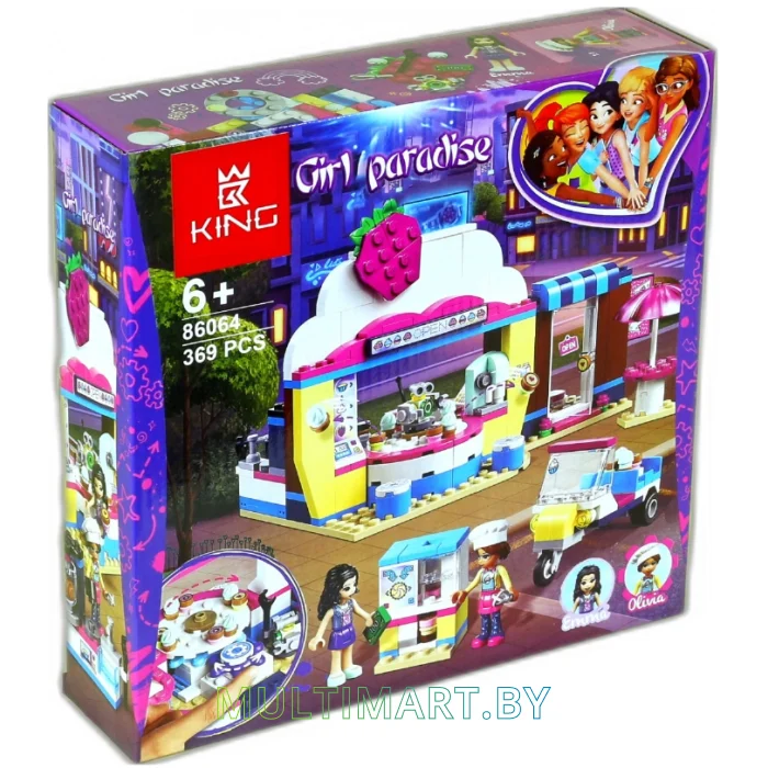 Конструктор King Friends 86064 Кондитерская Оливии